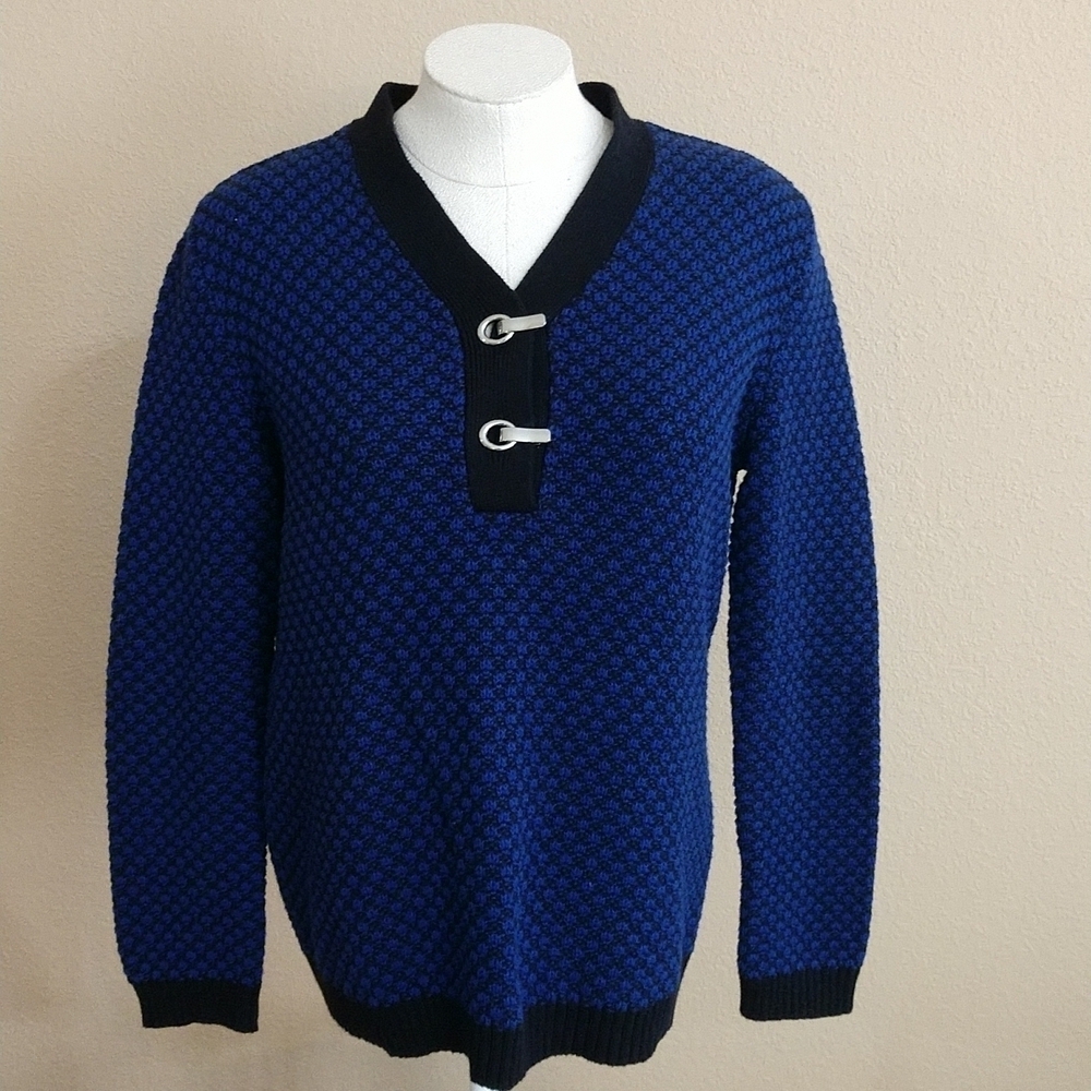 Karen Scott Women's Hardware Henley Sweater Size M